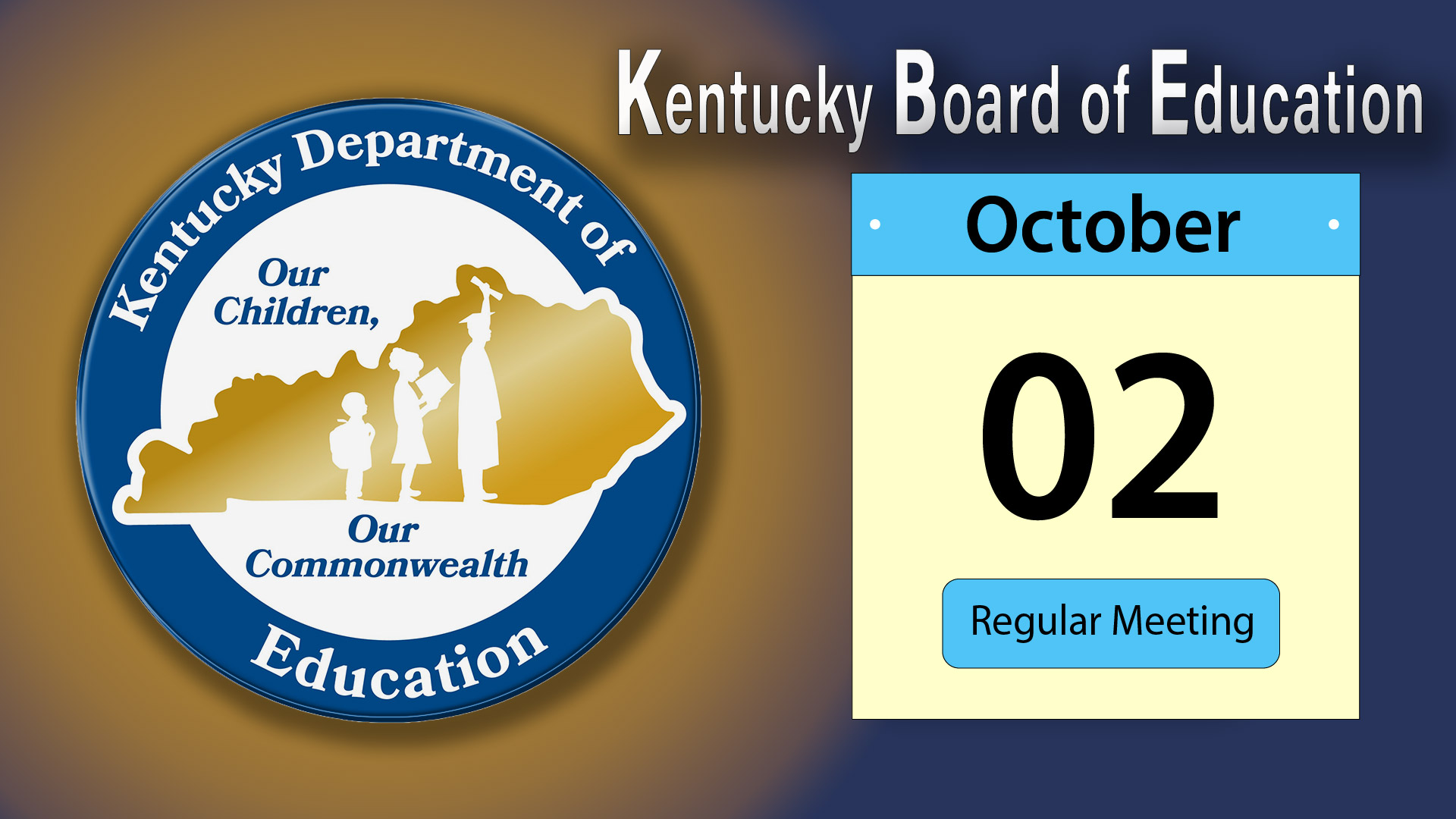 Kentucky Board of Education Meeting: October 2nd., 2018