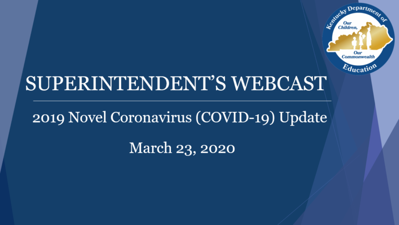 Special Superintendents Webcast on COVID-19 (Q & A Session)