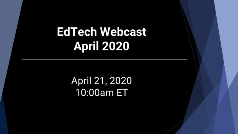 April 21 EdTech