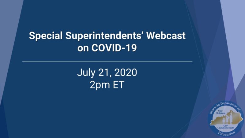 July 21 Intro - Superintendents'
