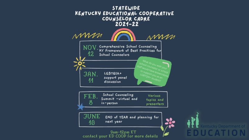 Statewide Kentucky Educational Cooperative Counseling Cadre 2021-22