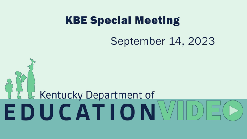 KBE Special Meeting - September 14, 2023