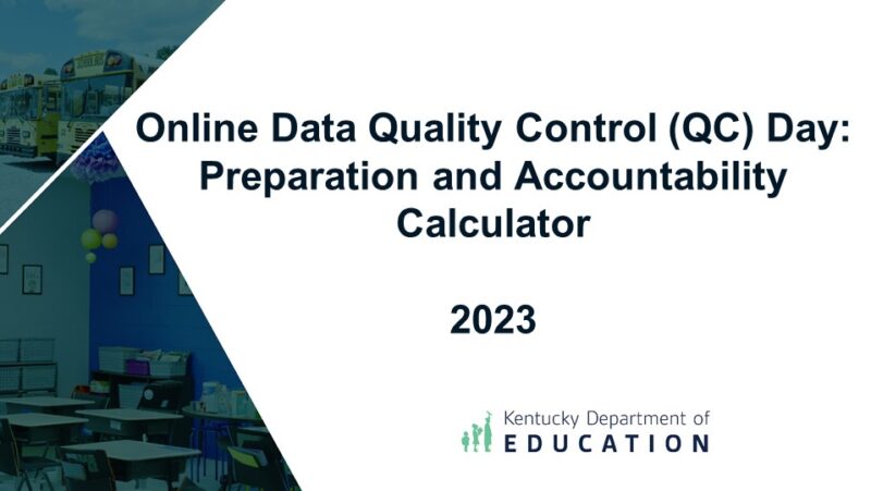 Online Data Quality Control (QC) Day: Preparation and Accountability Calculator