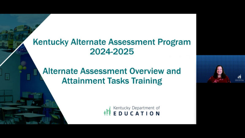 Alternate Assessment Overview and Attainment Task Training