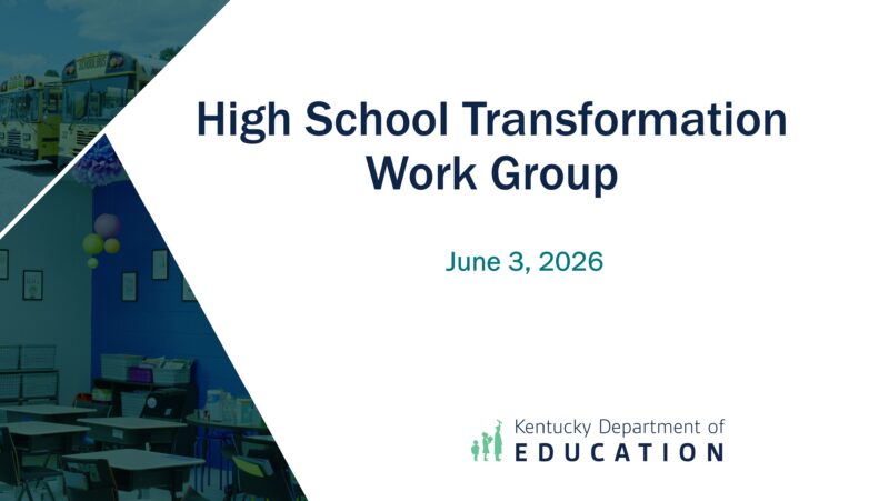 High School Transformation Work Group - June 3, 2026