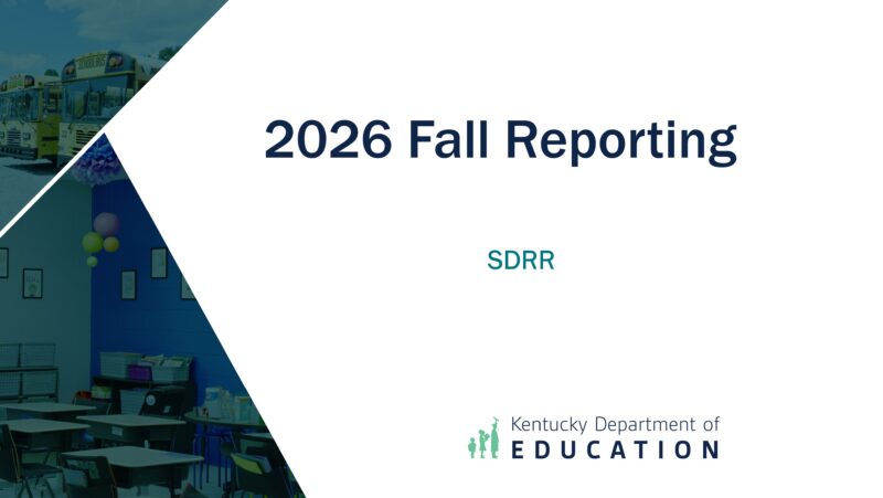 2026 Fall Reporting SDRR