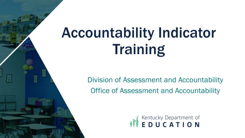 Accountability Indicator Training