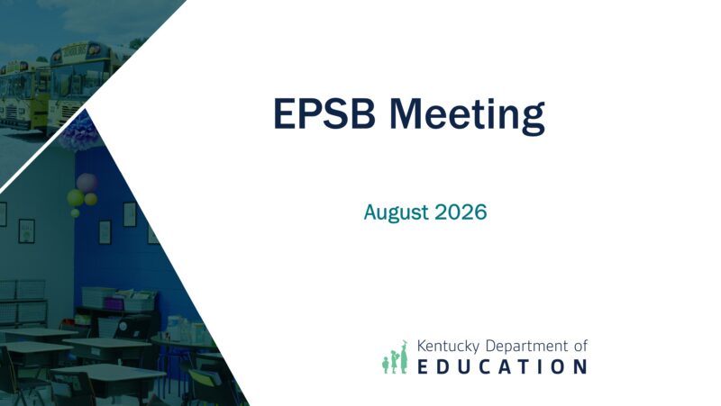 EPSB Meeting - August 2026
