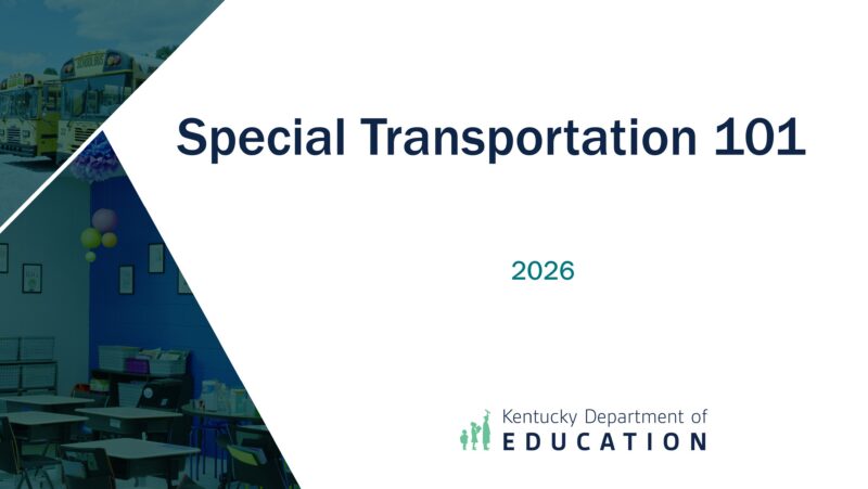 Special Transportation 101 Video Series
