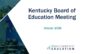 KBE October 2026 Meetings